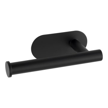 WENKO 24287100-Toalettpappershållare TURBO-LOC OREA BLACK 16x7 cm rostfritt stål/svart