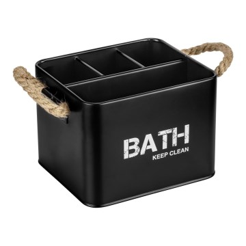 WENKO 24328100 - Förvaringsbox GARA 19x13 cm svart