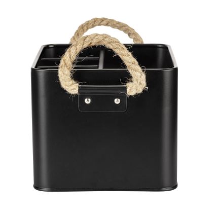 WENKO 24328100 - Förvaringsbox GARA 19x13 cm svart