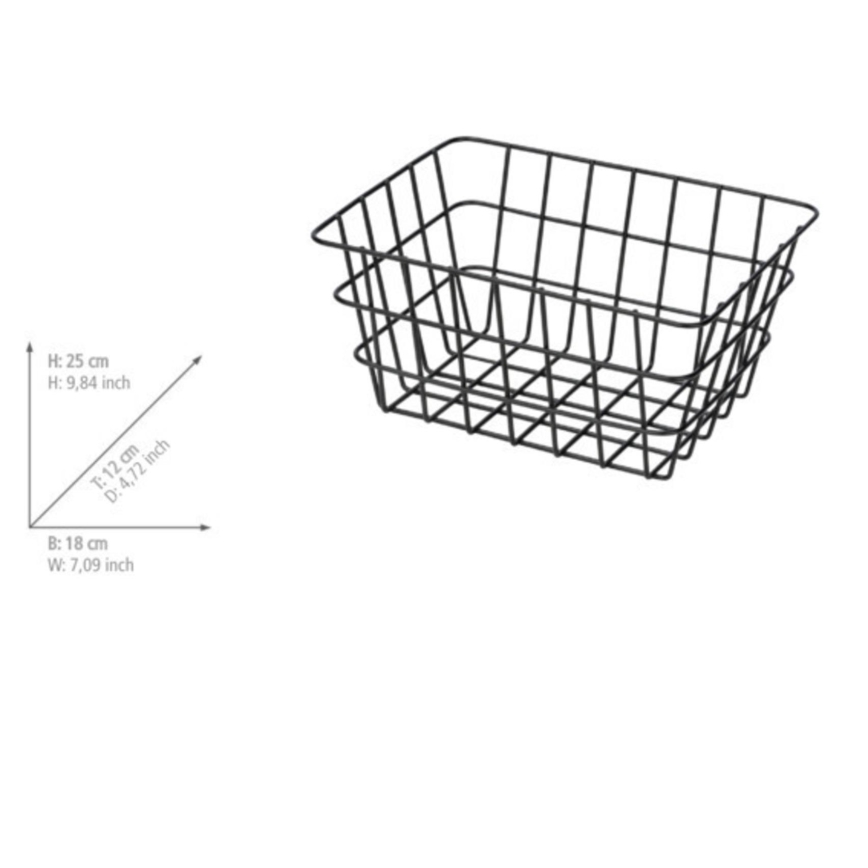 WENKO 24371100 - Korg VIANA 18x25 cm svart