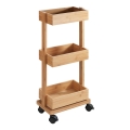 WENKO 24390100 - Hylla TORTONA 18 x 71,5 cm brun/svart