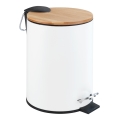 WENKO 24392100 - Förvaringskorg TORTONA 17x23,5 cm vit/brun/svart