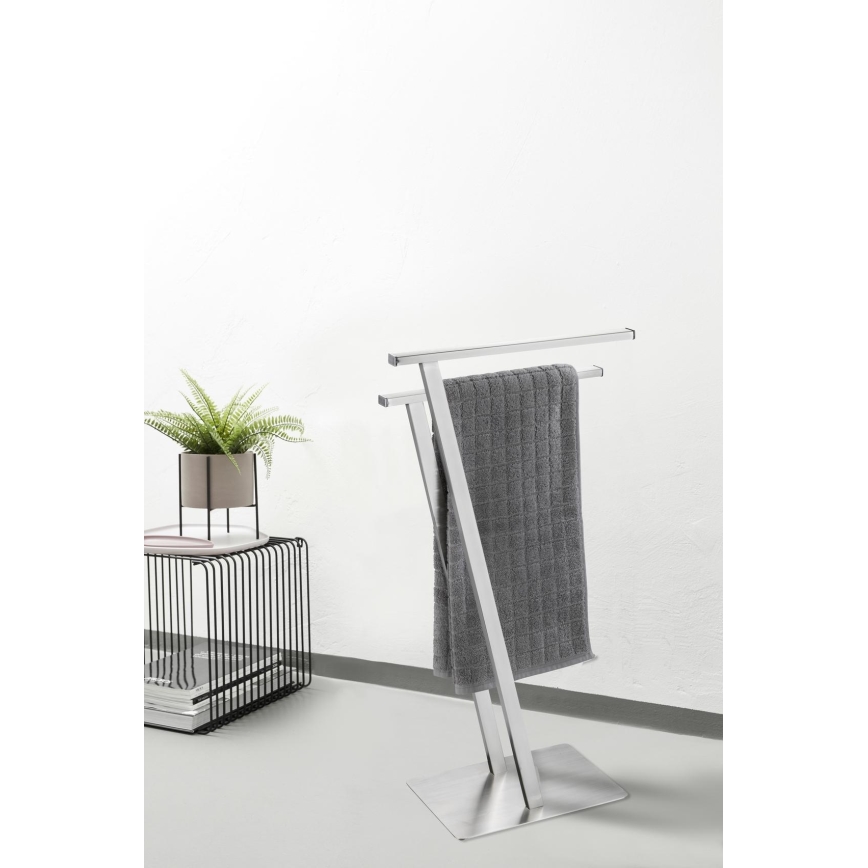 WENKO 24397100 - Handdukshållare LIRIO 20x76,5 cm rostfritt stål/satin