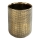 WENKO 24400100 - Tandborstmugg RIVARA 7,5x9,5 cm guldfärgad