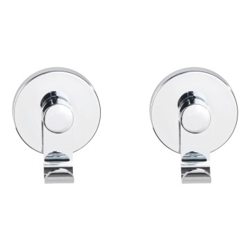 WENKO 24466100-Krok VACUUM-LOC 6x7 cm blank krom