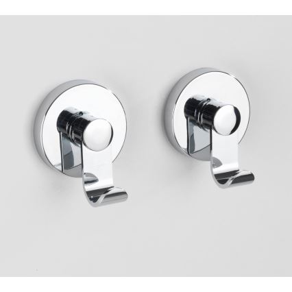 WENKO 24466100-Krok VACUUM-LOC 6x7 cm blank krom