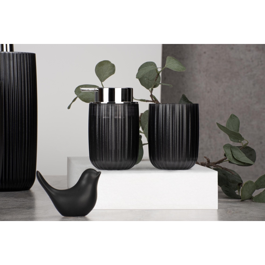 WENKO 24489100 - AGROPOLI tandborstmugg 7,5 x 10 cm, grå