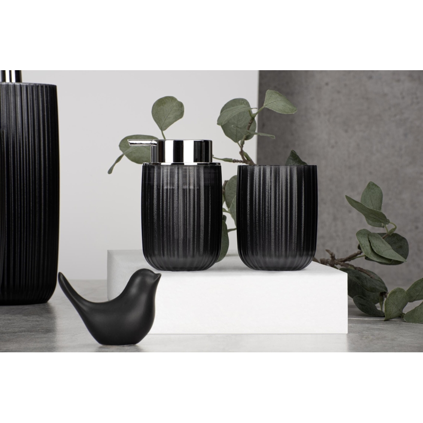 WENKO 24489100 - AGROPOLI tandborstmugg 7,5 x 10 cm, grå