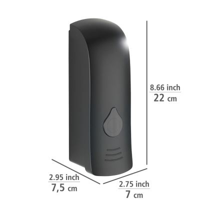 WENKO 24589100-Tvålpump RANERA 280 ml svart