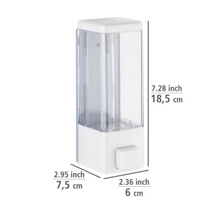 WENKO 24594100-Tvåldispenser ISTRES 320 ml vit/transparent