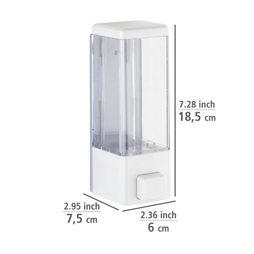 WENKO 24594100-Tvåldispenser ISTRES 320 ml vit/transparent
