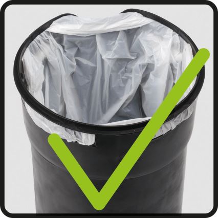 WENKO 24678100 - Korg LEMAN 21x24 cm vit/svart