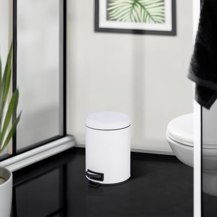 WENKO 24678100 - Korg LEMAN 21x24 cm vit/svart