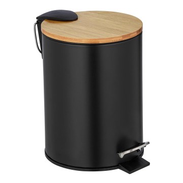 WENKO 24696100 - Förvaringskorg TORTONA 17x21 cm svart/brun