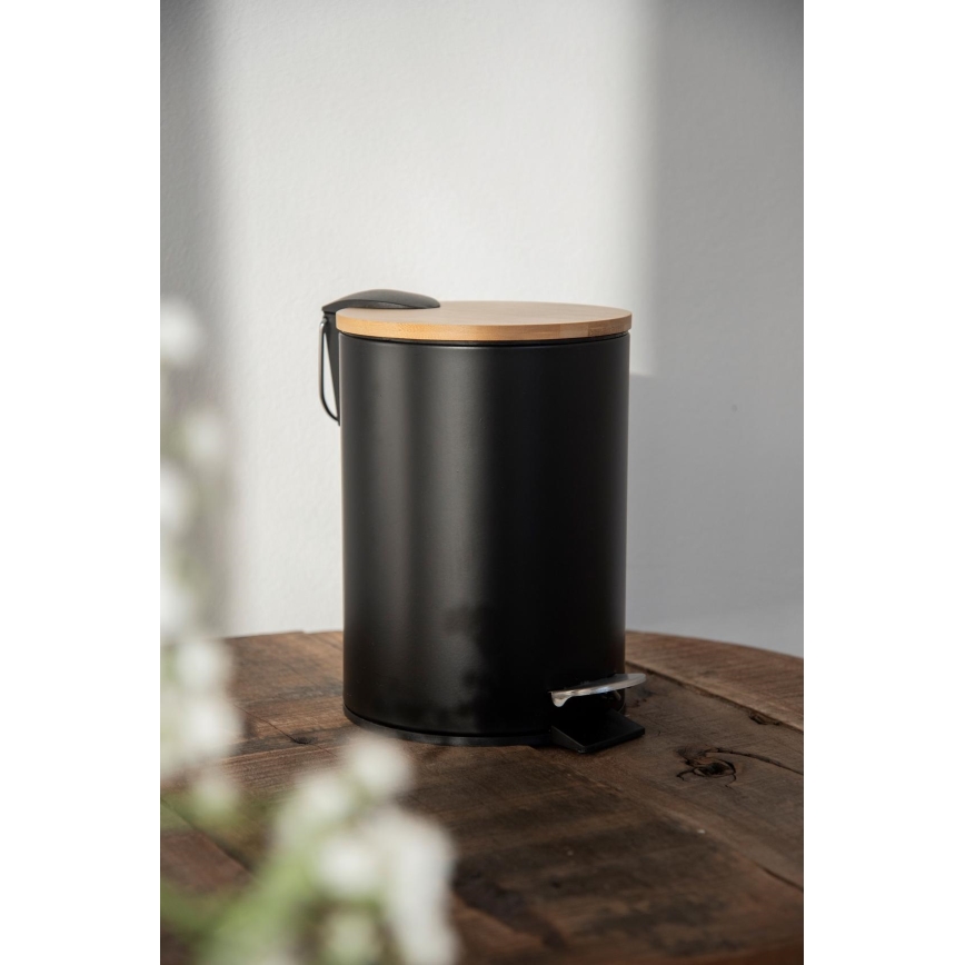 WENKO 24696100 - Förvaringskorg TORTONA 17x21 cm svart/brun