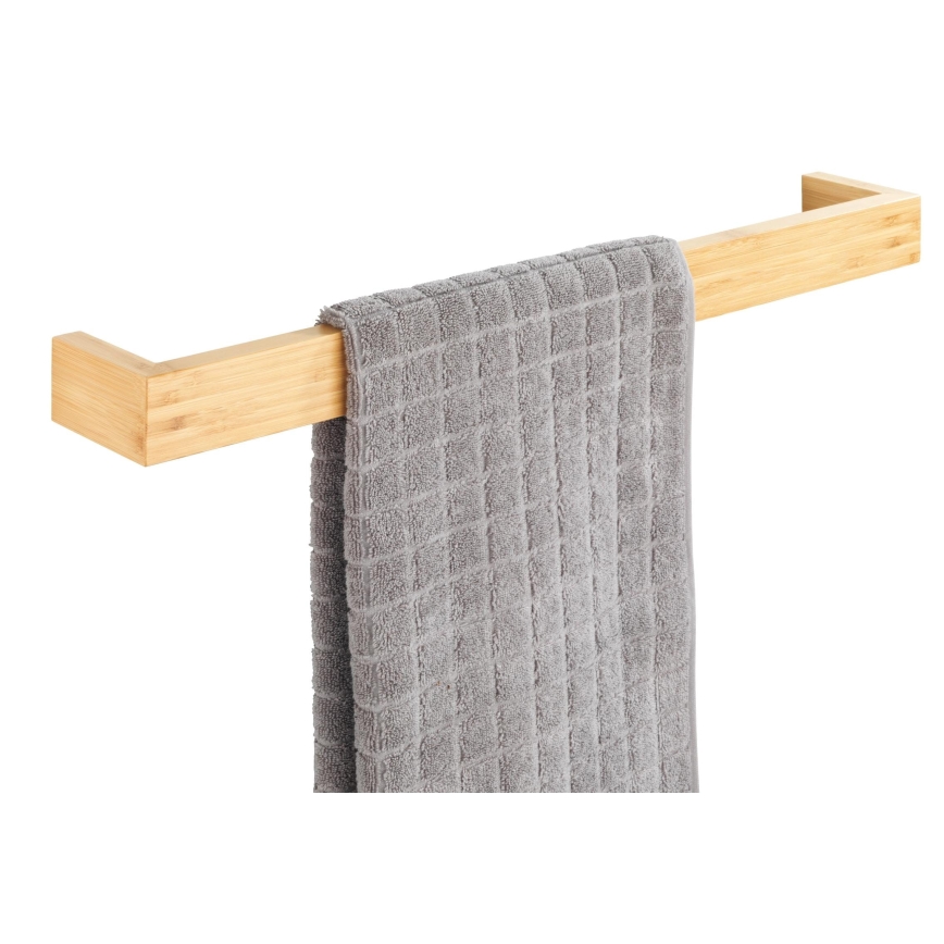 WENKO 24742100 - Handdukshållare BAMBUSA 60x9 cm brun