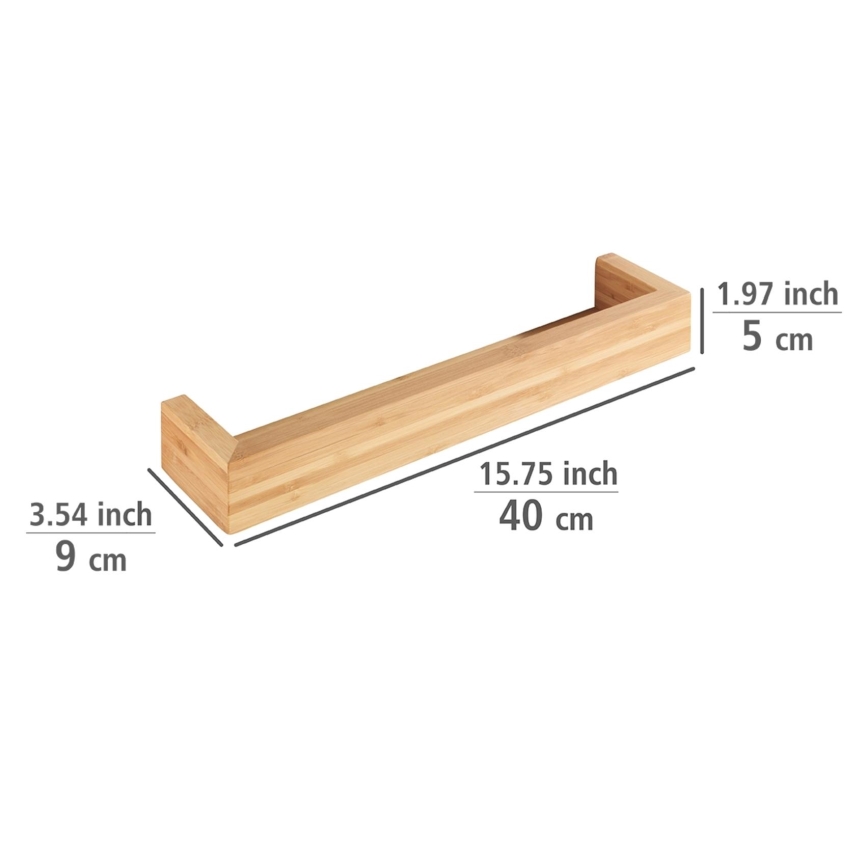 WENKO 24743100 - Ställ BAMBUSA 40x9 cm brun