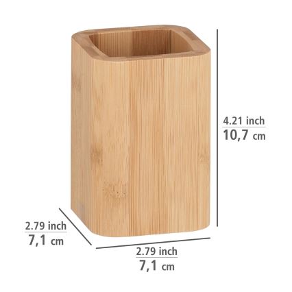 WENKO 24746100 - BAMBUSA-kopp 7,1 x 10,7 cm brun
