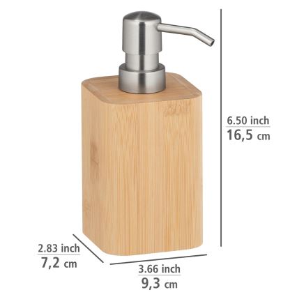 WENKO 24747100 - Tvålpump BAMBUSA 9,3x16,5 cm brun