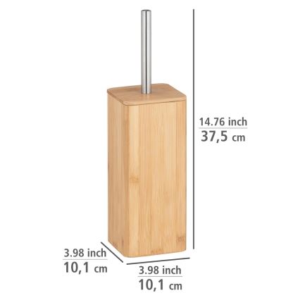 WENKO 24748100 - WC-borste BAMBUSA 10x37,5 cm brun