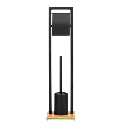 WENKO 24751100 - WC-set BAMBU⁠SA 18x72,5 cm svart/brun