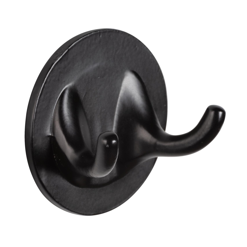 WENKO 24834100 - Bambu-gummiskrapa 24,5x17 cm rostfritt stål/svart/brun