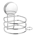 WENKO 24857100-Hårtorkshållare STATIC-LOC + OSIMO 14x13 cm blank krom
