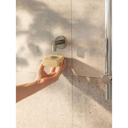 WENKO 24971100-Tvålhållare TURBO-LOC 4,5x7 cm silverfärgad