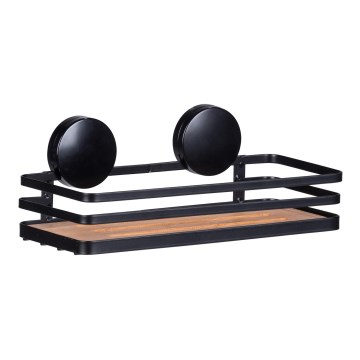 WENKO 24979800-Hylla ALBA 26,5x12,5 cm svart/brun