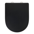 WENKO 24989100 - WC-sits EXCLUSIVE 36,5x45 cm svart/silver