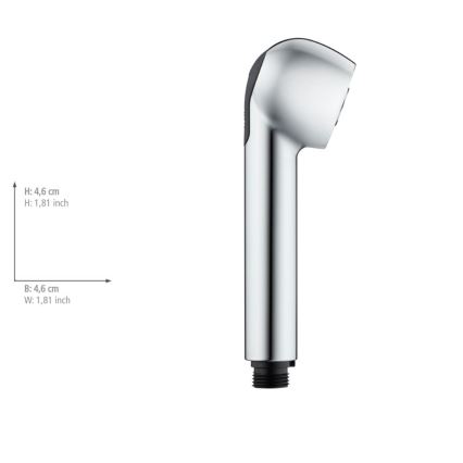 WENKO 25118100 - Duschhuvud Vattensparsystem 4,6x4,6 cm krom