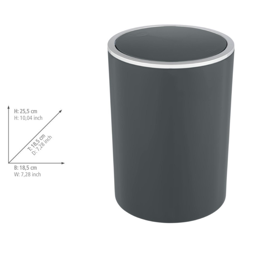 WENKO 25146100 - Korg INCA 18,5x25,5 cm antracit/blank krom