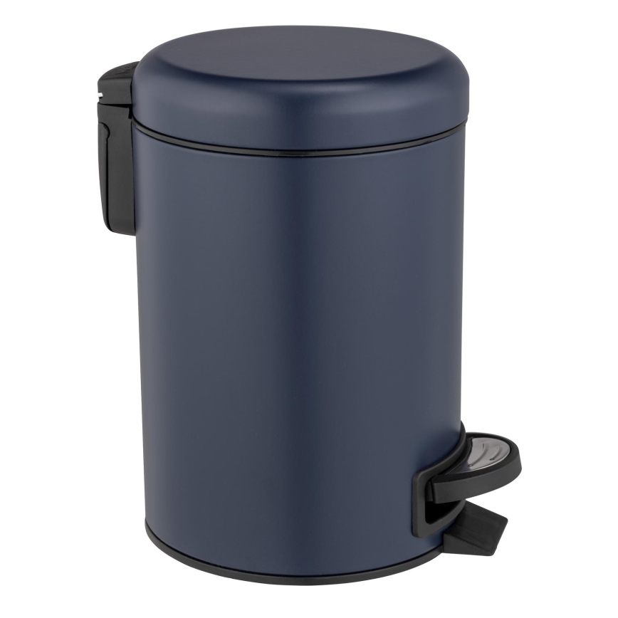 WENKO 25153100 - Papperskorg LEMAN 17x25 cm blå/svart