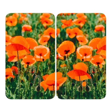 WENKO 2521434500-Täcksplatta - Blomma/Växt 30x52 cm flerfärgad