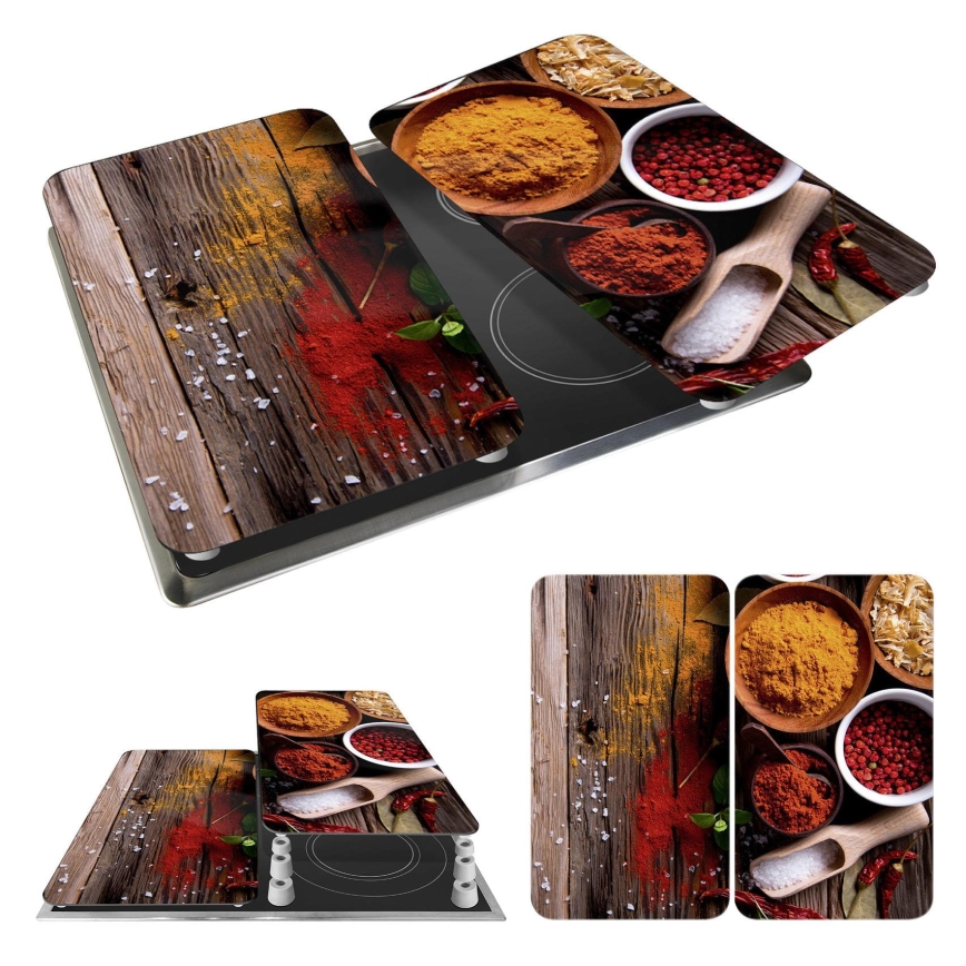 WENKO 2521467100 - Överdrag för platta 30x52 cm flerfärgad/grå/genomskinlig