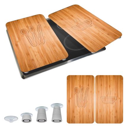 WENKO 2521497100 - Hällskydd 52 x 30 cm flerfärgat/grått/genomskinligt