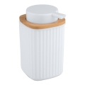 WENKO 25294100 - Tvåldispenser ROTELLO 8,9x12,7 cm vit/brun