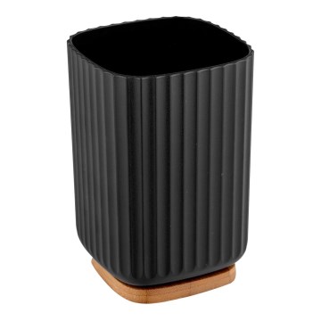 WENKO 25297100 - Tandborstmugg ROTELLO 8,5x11 cm svart/brun