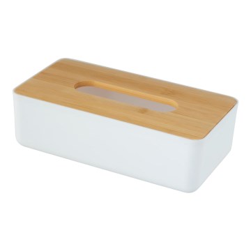 WENKO 25318100 - Kosmetikbox ROTELLO 24 x 12,7 cm vit/brun