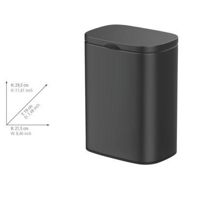 WENKO 25338100 - Korg SARE 21,5 x 29,5 cm svart