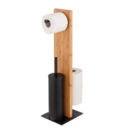 WENKO 25376100 - Toalettset LESINA 18x69 cm brun/svart