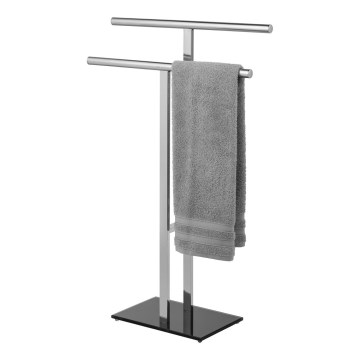 WENKO 25389100 - Handdukstativ LAVA 50 x 81,5 cm rostfritt stål/silver/svart