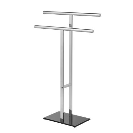 WENKO 25389100 - Handdukstativ LAVA 50 x 81,5 cm rostfritt stål/silver/svart