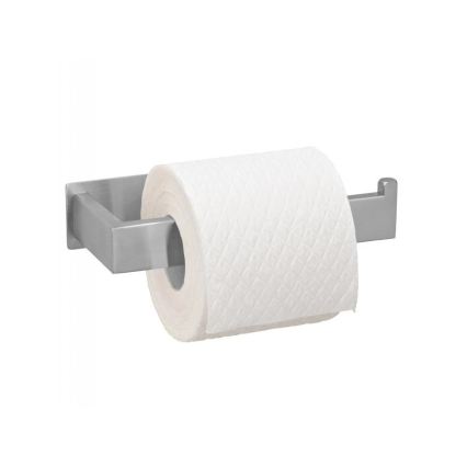 WENKO 25422100 - Toalettpappershållare TURBO-LOC GENOVA MATT 15,3x7,6 cm silver