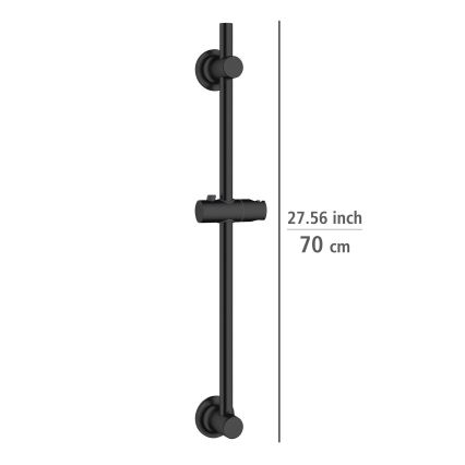 WENKO 25463100 - Duschstång LIBERTÀ 70 cm svart