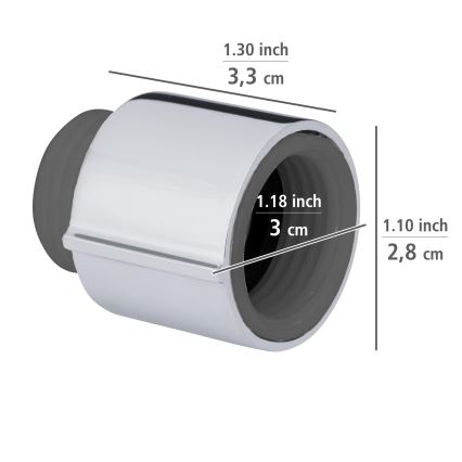 WENKO 25480100 – Regulator WATERSAVING SYSTEM silverfärgad