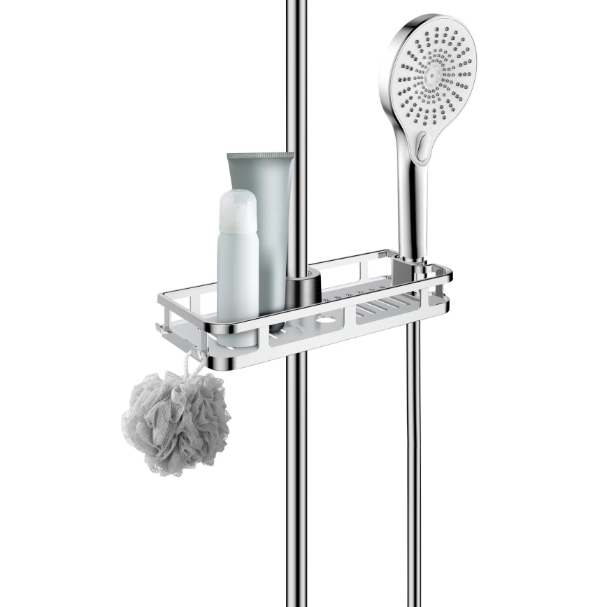 WENKO 25490100 - Hylla LIBERTÀ 28,5x11,5 cm polerad krom