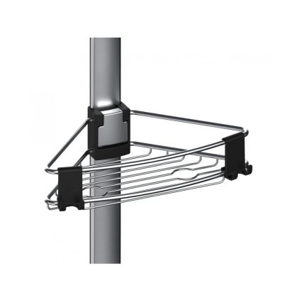 WENKO 25556100-Hörnhylla PURIO 35,5x280 cm silver/grå