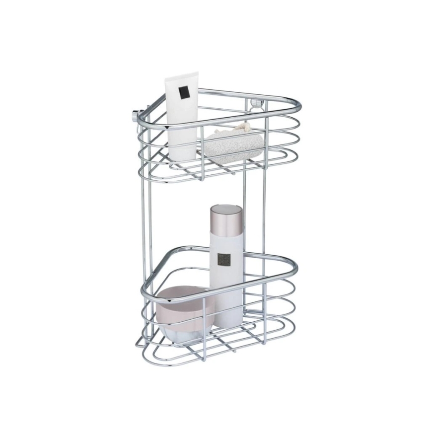 WENKO 25569100-Hörnhylla TRESTINA 25x35 cm rostfritt stål/silver