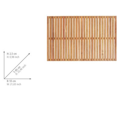 WENKO 25578100 - Dörrmatta ACACIA 55x85 cm brun